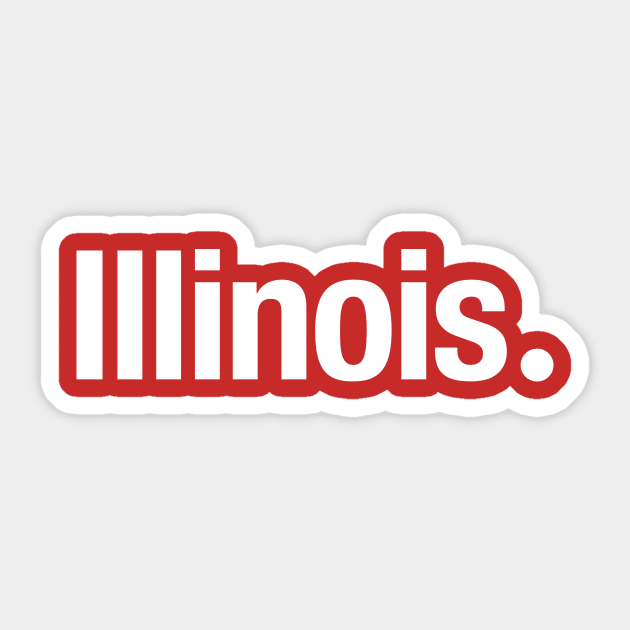 Illinois. Sticker by TheAllGoodCompany